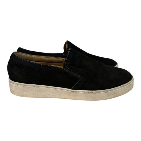 Vionic MIDI Black Suede Slip On Sneakers Women's Size 7 Comfort - Picture 1 of 8